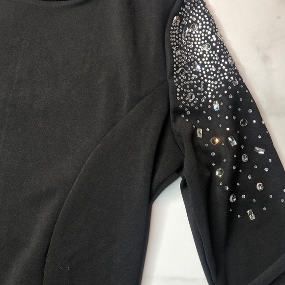 MaxMara Body-con Rhinestone Detail Cocktail Dress - Picture 3 of 5